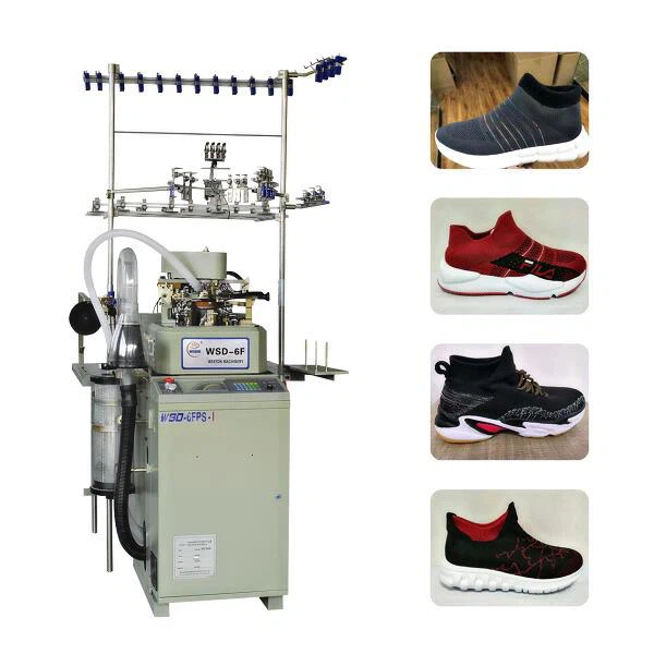 Macchina per maglieria superiore per scarpe computerizzate